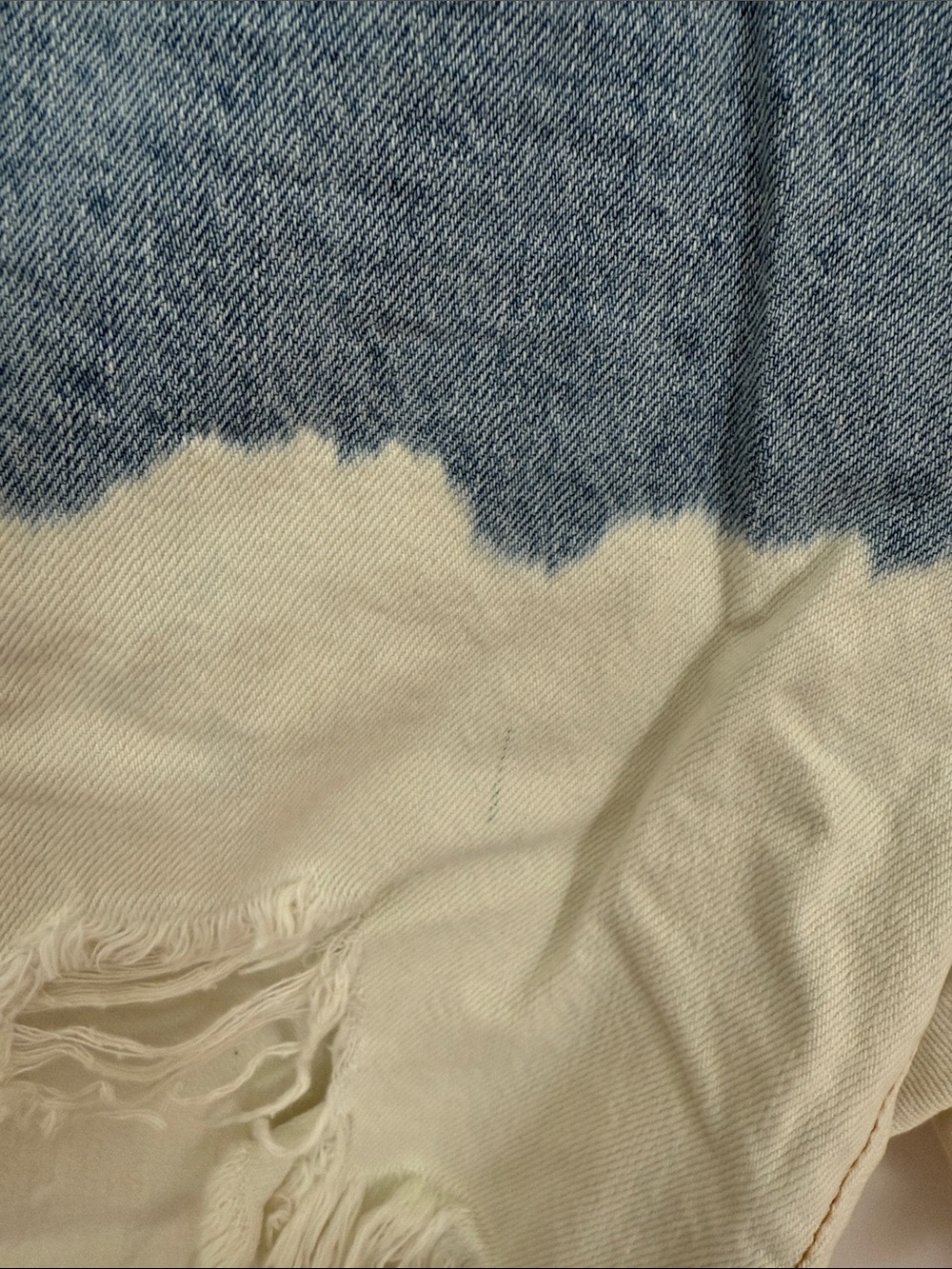 SIZE 28, NWT ONE TEASPOON X FREE PEOPLE TIE DYE BLEACH DISTRESSED DENIM SHORTS - Picture 5 of 7